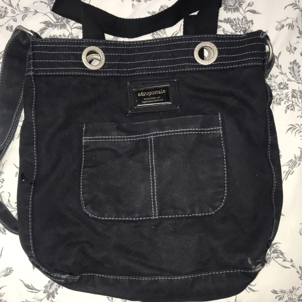 Aeropostale Large Black Laptop Bag
